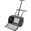 image:imageVEVOR Compost Spreader 24 Wide Peat Moss Spreader with PushTow Handle amp Brush 4 Heights Adjustable PowderCoated Steel Garden Peat Moss Roller Heavy Duty Grass Seed Roller for Planting Seeding