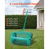 image:imageVEVOR Compost Spreader 24 in Wide Peat Moss Spreader with PushTow Handle 4 Heights Adjustable PowderCoated Steel Garden Peat Moss Roller Heavy Duty Grass Seed Spreaders for Planting Seeding