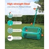 image:imageVEVOR Compost Spreader 24 in Wide Peat Moss Spreader with PushTow Handle 4 Heights Adjustable PowderCoated Steel Garden Peat Moss Roller Heavy Duty Grass Seed Spreaders for Planting Seeding