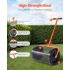 image:imageVEVOR Compost Spreader 24 in Wide Peat Moss Spreader with T Shaped Handle 3 Heights Adjustable PowderCoated Steel Garden Peat Moss Roller Heavy Duty Grass Seed Spreaders for Planting Seeding