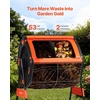 image:imageVEVOR Compost Tumbler 53 Gallon Dual Chamber Outdoor Tumbling Composter with 2 Sliding Doors and Aeration System Large EasyTurn Rotating Composting Bin for Outside Garden Kitchen and Yard Waste