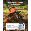 image:imageVEVOR Corded Electric Tiller 14 Inch Tilling Width Garden Rototiller 10Amp Motor HeavyDuty Tilling Machine Cultivator with Steel Tines and Foldable Handle for Lawn Yard and Gardening Care
