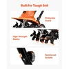 image:imageVEVOR Corded Electric Tiller 18 Inch Tilling Width Garden Rototiller 135Amp Motor HeavyDuty Tilling Machine Cultivator with Steel Tines and Foldable Handle for Lawn Yard and Gardening Care