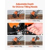 image:imageVEVOR Corded Electric Tiller 18 Inch Tilling Width Garden Rototiller 135Amp Motor HeavyDuty Tilling Machine Cultivator with Steel Tines and Foldable Handle for Lawn Yard and Gardening Care