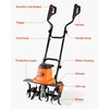 image:imageVEVOR Corded Electric Tiller 18 Inch Tilling Width Garden Rototiller 135Amp Motor HeavyDuty Tilling Machine Cultivator with Steel Tines and Foldable Handle for Lawn Yard and Gardening Care