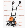 image:imageVEVOR Corded Electric Tiller 18 Inch Tilling Width Garden Rototiller 15Amp Motor HeavyDuty Tilling Machine Cultivator with Steel Tines and Foldable Handle for Lawn Yard and Gardening Care