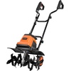 image:imageVEVOR Corded Electric Tiller 18 Inch Tilling Width Garden Rototiller 15Amp Motor HeavyDuty Tilling Machine Cultivator with Steel Tines and Foldable Handle for Lawn Yard and Gardening Care