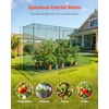 image:imageVEVOR Crop Cage 116 x 39 x 63 ft Plant Protection Tent with Zippered Door WindResistant Tall Crop Cage Easy to Install Outdoor Raised Bed Cover Tomato Plant Netting for Garden Patio Lawn116 x 39 x 63FtSquare