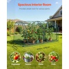 image:imageVEVOR Crop Cage 116 x 39 x 63 ft Plant Protection Tent with Zippered Door WindResistant Tall Crop Cage Easy to Install Outdoor Raised Bed Cover Tomato Plant Netting for Garden Patio Lawn81 x 39 x 39FtArch