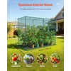 image:imageVEVOR Crop Cage 116 x 39 x 63 ft Plant Protection Tent with Zippered Door WindResistant Tall Crop Cage Easy to Install Outdoor Raised Bed Cover Tomato Plant Netting for Garden Patio Lawn78 x 39 x 59FtSquare