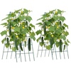 image:imageVEVOR Cucumber Trellis 35 x 55 Foldable AFrame Garden Trellises for Raised Bed 4 Panels Metal Rustproof Outdoor Climbing Plant Support with Gloves for Vine Peas Beans Tomato Flowers39 x 32