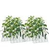 image:imageVEVOR Cucumber Trellis 35 x 55 Foldable AFrame Garden Trellises for Raised Bed 4 Panels Metal Rustproof Outdoor Climbing Plant Support with Gloves for Vine Peas Beans Tomato Flowers35 x 55