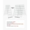 image:imageVEVOR Cucumber Trellis 35 x 55 Foldable AFrame Garden Trellises for Raised Bed 4 Panels Metal Rustproof Outdoor Climbing Plant Support with Gloves for Vine Peas Beans Tomato Flowers39 x 32