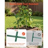 image:imageVEVOR Cucumber Trellis 35 x 55 Foldable AFrame Garden Trellises for Raised Bed 4 Panels Metal Rustproof Outdoor Climbing Plant Support with Gloves for Vine Peas Beans Tomato Flowers39 x 32