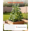 image:imageVEVOR Cucumber Trellis 35 x 55 Foldable AFrame Garden Trellises for Raised Bed 4 Panels Metal Rustproof Outdoor Climbing Plant Support with Gloves for Vine Peas Beans Tomato Flowers46 x 34