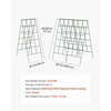 image:imageVEVOR Cucumber Trellis 35 x 55 Foldable AFrame Garden Trellises for Raised Bed 4 Panels Metal Rustproof Outdoor Climbing Plant Support with Gloves for Vine Peas Beans Tomato Flowers46 x 36