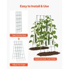 image:imageVEVOR Cucumber Trellis 35 x 55 Foldable AFrame Garden Trellises for Raised Bed 4 Panels Metal Rustproof Outdoor Climbing Plant Support with Gloves for Vine Peas Beans Tomato Flowers39 x 32