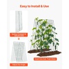 image:imageVEVOR Cucumber Trellis 35 x 55 Foldable AFrame Garden Trellises for Raised Bed 4 Panels Metal Rustproof Outdoor Climbing Plant Support with Gloves for Vine Peas Beans Tomato Flowers46 x 34