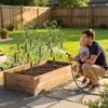 image:imageVEVOR Cucumber Trellis 35 x 55 Foldable AFrame Garden Trellises for Raised Bed 4 Panels Metal Rustproof Outdoor Climbing Plant Support with Gloves for Vine Peas Beans Tomato Flowers46 x 36