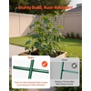 image:imageVEVOR Cucumber Trellis 35 x 55 Foldable AFrame Garden Trellises for Raised Bed 4 Panels Metal Rustproof Outdoor Climbing Plant Support with Gloves for Vine Peas Beans Tomato Flowers46 x 34