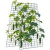 image:imageVEVOR Cucumber Trellis 35 x 55 Foldable AFrame Garden Trellises for Raised Bed 4 Panels Metal Rustproof Outdoor Climbing Plant Support with Gloves for Vine Peas Beans Tomato Flowers46 x 34