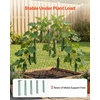 image:imageVEVOR Cucumber Trellis 35 x 55 Foldable AFrame Garden Trellises for Raised Bed 4 Panels Metal Rustproof Outdoor Climbing Plant Support with Gloves for Vine Peas Beans Tomato Flowers39 x 32