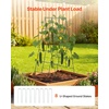 image:imageVEVOR Cucumber Trellis 35 x 55 Foldable AFrame Garden Trellises for Raised Bed 4 Panels Metal Rustproof Outdoor Climbing Plant Support with Gloves for Vine Peas Beans Tomato Flowers46 x 36