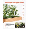 image:imageVEVOR Cucumber Trellis 35 x 55 Foldable AFrame Garden Trellises for Raised Bed 4 Panels Metal Rustproof Outdoor Climbing Plant Support with Gloves for Vine Peas Beans Tomato Flowers35 x 55