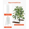 image:imageVEVOR Cucumber Trellis 35 x 55 Foldable AFrame Garden Trellises for Raised Bed 4 Panels Metal Rustproof Outdoor Climbing Plant Support with Gloves for Vine Peas Beans Tomato Flowers46 x 36