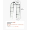 image:imageVEVOR Cucumber Trellis 81 inch Tall Garden Arch Trellis UShape Garden Trellises for Raised Bed Metal Arch Outdoor Climbing Plants Support for Vine Peas Beans Zucchini Tomato Squash FlowersArch Trellis
