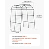 image:imageVEVOR Cucumber Trellis 81 inch Tall Garden Arch Trellis UShape Garden Trellises for Raised Bed Metal Arch Outdoor Climbing Plants Support for Vine Peas Beans Zucchini Tomato Squash FlowersArch Trellis