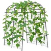 image:imageVEVOR Cucumber Trellis 81 inch Tall Garden Arch Trellis UShape Garden Trellises for Raised Bed Metal Arch Outdoor Climbing Plants Support for Vine Peas Beans Zucchini Tomato Squash FlowersArch Trellis