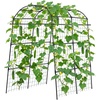 image:imageVEVOR Cucumber Trellis 81 inch Tall Garden Arch Trellis UShape Garden Trellises for Raised Bed Metal Arch Outdoor Climbing Plants Support for Vine Peas Beans Zucchini Tomato Squash FlowersArch Trellis