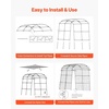 image:imageVEVOR Cucumber Trellis 81 inch Tall Garden Arch Trellis UShape Garden Trellises for Raised Bed Metal Arch Outdoor Climbing Plants Support for Vine Peas Beans Zucchini Tomato Squash FlowersArch Trellis