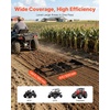 image:imageVEVOR Drag Harrow 4 ft Heavy Duty Tow Behind Drag Harrow with Adjustable Bars amp 72 in Chain Driveway Grader Landscape Rake for ATV UTV Tractor Mower Tow Behind Yard Lawn Leveling Tool4 FT Black