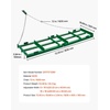 image:imageVEVOR Drag Harrow 4 ft Heavy Duty Tow Behind Drag Harrow with Adjustable Bars amp 72 in Chain Driveway Grader Landscape Rake for ATV UTV Tractor Mower Tow Behind Yard Lawn Leveling Tool6 FT Green