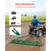 image:imageVEVOR Drag Harrow 4 ft Heavy Duty Tow Behind Drag Harrow with Adjustable Bars amp 72 in Chain Driveway Grader Landscape Rake for ATV UTV Tractor Mower Tow Behind Yard Lawn Leveling Tool6 FT Green