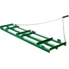 image:imageVEVOR Drag Harrow 4 ft Heavy Duty Tow Behind Drag Harrow with Adjustable Bars amp 72 in Chain Driveway Grader Landscape Rake for ATV UTV Tractor Mower Tow Behind Yard Lawn Leveling Tool8 FT Green