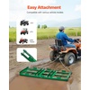 image:imageVEVOR Drag Harrow 4 ft Heavy Duty Tow Behind Drag Harrow with Adjustable Bars amp 72 in Chain Driveway Grader Landscape Rake for ATV UTV Tractor Mower Tow Behind Yard Lawn Leveling Tool4 FT Green