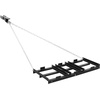 image:imageVEVOR Drag Harrow 4 ft Heavy Duty Tow Behind Drag Harrow with Adjustable Bars amp 72 in Chain Driveway Grader Landscape Rake for ATV UTV Tractor Mower Tow Behind Yard Lawn Leveling Tool4 FT Black