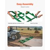 image:imageVEVOR Drag Harrow 4 ft Heavy Duty Tow Behind Drag Harrow with Adjustable Bars amp 72 in Chain Driveway Grader Landscape Rake for ATV UTV Tractor Mower Tow Behind Yard Lawn Leveling Tool8 FT Green