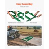 image:imageVEVOR Drag Harrow 4 ft Heavy Duty Tow Behind Drag Harrow with Adjustable Bars amp 72 in Chain Driveway Grader Landscape Rake for ATV UTV Tractor Mower Tow Behind Yard Lawn Leveling Tool4 FT Green