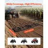 image:imageVEVOR Drag Harrow 4 ft Heavy Duty Tow Behind Drag Harrow with Adjustable Bars amp 72 in Chain Driveway Grader Landscape Rake for ATV UTV Tractor Mower Tow Behind Yard Lawn Leveling Tool8 FT Black