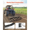 image:imageVEVOR Drag Harrow 66 Width Tow Behind Drag Harrow Q235 Steel Driveway Grader with Adjustable Bars amp Pin Hitch Support up to 50 lbs Tractor Driveway Harrow for ATVs UTVs Garden Lawn Tractors84 in