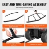 image:imageVEVOR Drag Harrow 66 Width Tow Behind Drag Harrow Q235 Steel Driveway Grader with Adjustable Bars amp Pin Hitch Support up to 50 lbs Tractor Driveway Harrow for ATVs UTVs Garden Lawn Tractors766