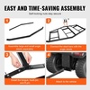 image:imageVEVOR Drag Harrow 66 Width Tow Behind Drag Harrow Q235 Steel Driveway Grader with Adjustable Bars amp Pin Hitch Support up to 50 lbs Tractor Driveway Harrow for ATVs UTVs Garden Lawn Tractors84