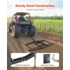 image:imageVEVOR Drag Harrow 66 Width Tow Behind Drag Harrow Q235 Steel Driveway Grader with Adjustable Bars amp Pin Hitch Support up to 50 lbs Tractor Driveway Harrow for ATVs UTVs Garden Lawn Tractors74 in