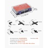 image:imageVEVOR Drip Irrigation Fittings Kit for 14 Tubing 300 Pcs Drip Irrigation System Parts Tees Straight Barb 4 Way Coupling Elbows End Plug Single Barbs Barbed Connectors for Yard Garden Lawn