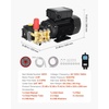 image:imageVEVOR Electric Pressure Washer Pump Kit 1220 PSI 22 GPM Triplex Power Washer Pump with 2 HP Motor 120 V Adjustable Water Pressure for Washing Cars Gardens Exterior Walls Machinery Equipment