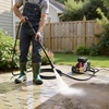 image:imageVEVOR Electric Pressure Washer Pump Kit 1220 PSI 22 GPM Triplex Power Washer Pump with 2 HP Motor 120 V Adjustable Water Pressure for Washing Cars Gardens Exterior Walls Machinery Equipment